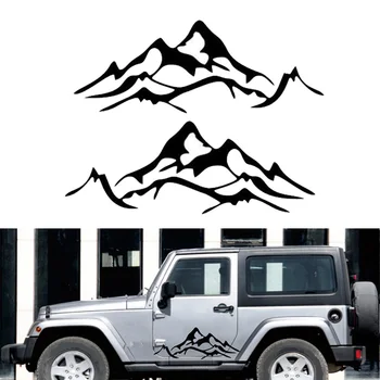 1 чифт Автомобили Стикер Стикер за автомобил Колата Планински Графичен Винил За Jeep Wrangler Rubicon Sahara Ку-54
