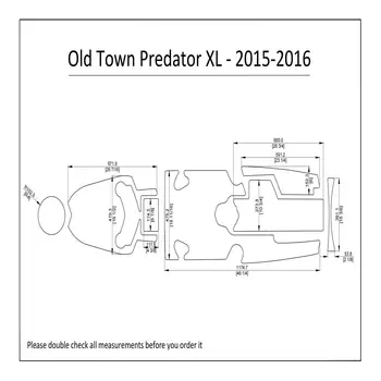 2015-2016 Стария Град Predator XL Каяк Лодка EVA Пяна Комплект Подложка За Пода Паркет