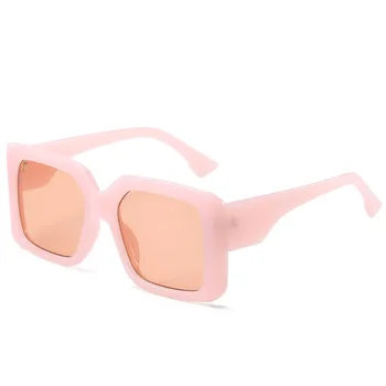 2021 Извънгабаритни Квадратни Слънчеви Очила Дамски Луксозни Маркови Слънчеви Очила Мъжки Сини Очила с Големи Рамки Реколта Очила с UV400