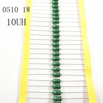 50 бр./лот 1-Вата Хроматичен околовръстен индуктор DIP 0510 10UH AL0510-100K индуктивност
