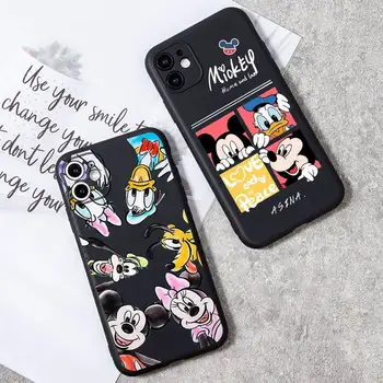 Disney Мики Маус Рамка Меки Играчки Калъф За Телефон За iPhone 14 Plus 13 12 Mini 11 Pro XS Max X XR Калъф