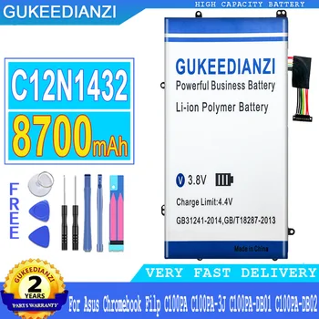 GUKEEDIANZI Взаимозаменяеми Батерия C12N1432 8700 mah За Asus Chromebook Filp C100PA C100PA-3J C100PA-DB01 C100PA-DB02 на Батерията