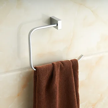 Vidric сребърни минималистичные закачалки за кърпи за баня, пълни с медни халки за хавлии за баня, метални окачване