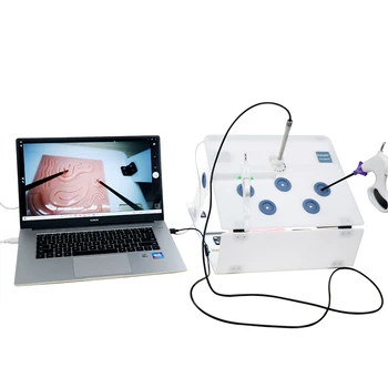 Лапароскопска Хирургична тренировочная кутия с камера за ендоскоп 1080p и 4 Инструменти, Уроци практическото оборудване