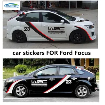 Нови потребителски спортни автомобилни стикери ЗА модификация на купето Ford Focus модни състезателни стикери WRC аксесоари от фолио