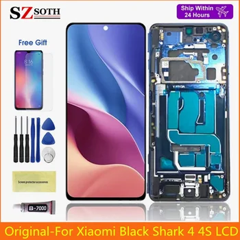 Оригинален За Xiaomi Black Shark 4 4S LCD дисплей на Екрана на Дисплея Рамка Сензорен Екран на Таблета, За BlackShark 4 Pro 4S Pro LCD