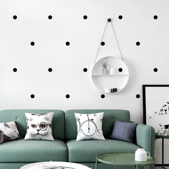 Тапети в Скандинавски стил, Модерни минималистичные Геометрични черно-бели Оригинални точка Тапети за Хол, Спалня, телевизор