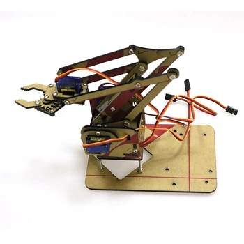 4 DOF В Разглобено Формата на Механична Ръка Робот Манипулатор Нокът за Arduino Maker за Обучение, Определени за Обучение на Роботи