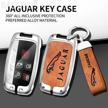 Automobile Калъф За дистанционно Ключ с Пълно Покритие във формата на Миди Ключодържател За Jaguar XJ и XK XKR XJL F-Pace F-Type XE XEL XF XFL C-X16 Китара Ключодържател Аксесоари