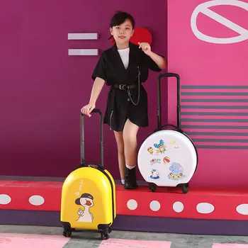 Детски куфар Сладък Cartoony 18-инчов Монтируемый детски Куфар за Засаждане на Количка