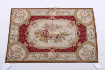 Ръчно изработени килими, с двойни възли, Игли килим От Порцелан, Одеало за диван ръчно изработени Класически Вязаный Вълнен килим