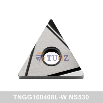 100% Оригинални TNGG160408L-W NS530 R0.8 Металлокерамическая поставяне TNGG 160408 L-W Струг с ЦПУ Стругове инструменти