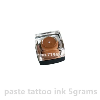 5шт ярки кафе цветове ППР паста татуировки цвят на мастилото перманентен грим микроблейдинг пигмент козметична ръчно боя 5 г