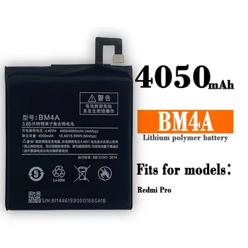 BM4A Оригинална Батерия 4050 mah BM 4A Телефон Акумулаторни Батерии За Xiaomi Hongmi Redmi Pro RedmiPro Подмяна на Batteria + Инструменти
