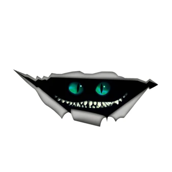 Cheshire cat Котка Самоличността на Стикери Творчески 3D Стикер Водоустойчив Стайлинг Наем на Автомобил Мотоциклет Интимни Аксесоари, Декорации от PVC, 13 см * 5 см