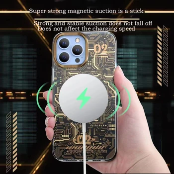 TOTU-Технология за индукционно магнитно засмукване за iPhone 13 14 калъф за телефон iphone13promax нов 12 tide марката shell