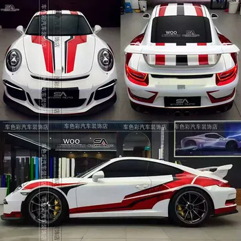 Автомобилни стикери ЗА Porsche 911 GT3 GT4 външен вид тяло потребителски модерни спортни декоративни стикери