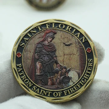 Американският Флаг на САЩ Дълг на Честта Пожарникар Спасител Пожарникар са подбрани Възпоменателна Монета Повикване Медал