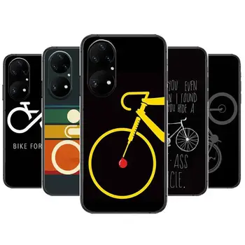 Велосипеден Спорт Спортен Калъф За Телефон Huawei p50 P40 p30 P20 10 9 8 Lite E Pro Plus Черен Etui на Корпуса Картина Hoesjes комикс fas