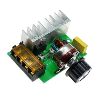 Высокомощный електронен регулатор на мощността 220 4000 W тиристорный регулатор на напрежението регулаторът на температурата и скоростта на светлината