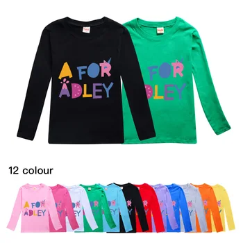 Детски памучен hoody с 3D модел за Adley, Тениска с кръгло деколте и дълъг ръкав, Детски Дрехи, Есенна спортни Дрехи, Пуловери за момчета/момичета, Върхове