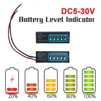 Индикатор за нивото на зареждане на батерията 3-Серията Тройната Литиева Батерия Литиево-Желязо-Фосфатная Оловно-Кисели Батерии Дисплей Капацитет Тестер Метър