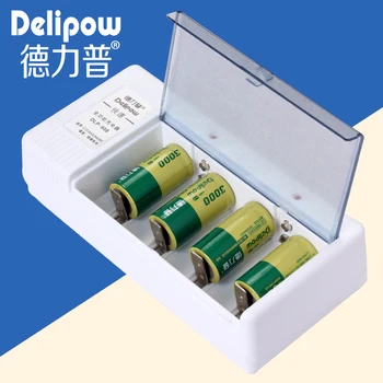 Истински/C № 2 батерия № 2 Комплект зарядно устройство за батерията 1 зареждане на 4 електрическа батерия delipow Литиево-йонна батерия