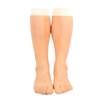Мъжки силиконови протези протезный калъф за краката, за покритие на белези имитация на кожа истинската текстура протезный калъф за крака изкуствена кожа