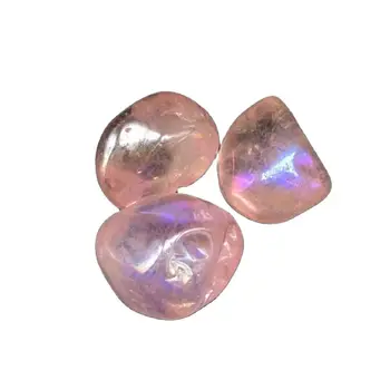 Продажба на едро естествени розови титанови кварцови кристали aura aura лечебни падащи камъни