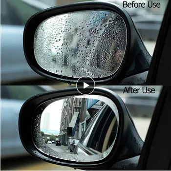 Противотуманная Водоустойчив и Прозрачна Непромокаемая Фолио за Автомобилни Огледала за обратно виждане Непромокаемая Филм от Дъжд и Мъгла, за Рефлектор 80 мм